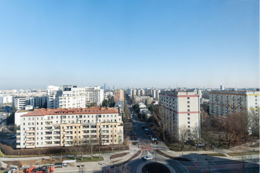 Warszawa, Mokotów Służewiec, Jana Pawła Woronicza, Apartament z widokiem na panoramę miasta